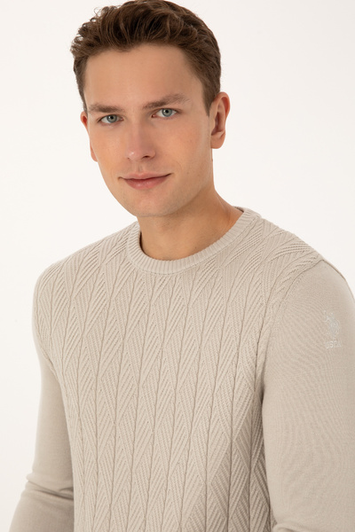 U.S. Polo Assn. Men's Stone Sweater 50308323-Vr049