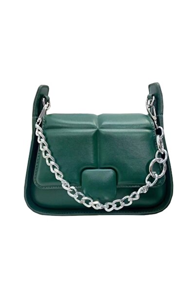 O.M.D Women's Handbag/Shoulder Bag, SARA-SHOP®, Faux Leather, Green, 21x17 cm