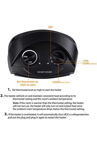 Denx 1500w home heater