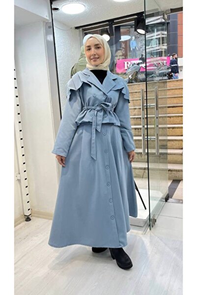 Butik Kadın trençkot etekli takım