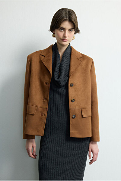 Love My Body Moda Tutkusu Süet Ceket