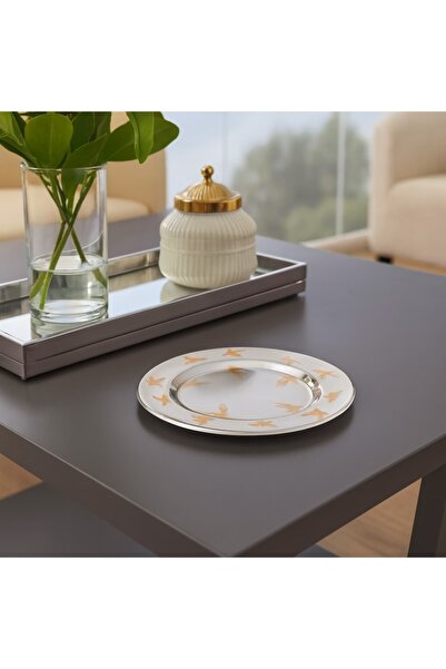 Dania A luxurious serving tray with a bird pattern 🕊️✨ – a touch of elegance, 30 cm in size