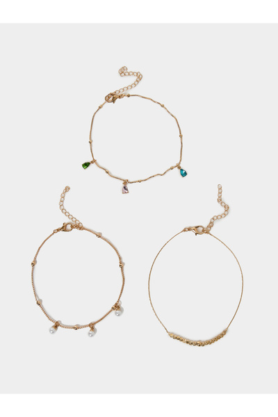 Styli مجموعة من 3 أساور ساحرة مع قفل على شكل جراد البحر