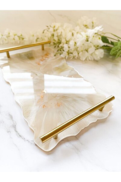 elimersacraft epoksi tepsi ,el yapımı,dekoratif tepsi ,hediyelik ürün,lüks ep...