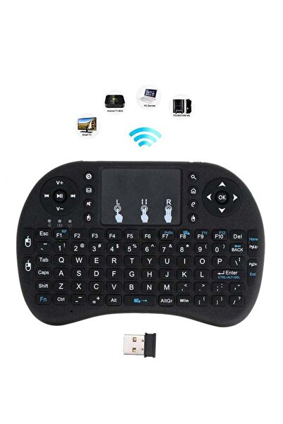 BSMBIOO I8 Wireless Mini Keyboard With Touchpad Black