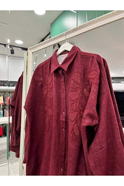 MRM MERAM BUTİK Dna Woven Shirt - Cherry Rot - 1