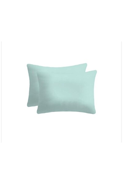GERCELLA 100% Natural Luxury Cotton (Cotton) 2 Pieces 35X45 cm Water Green Pillow Cover Pilllow Case