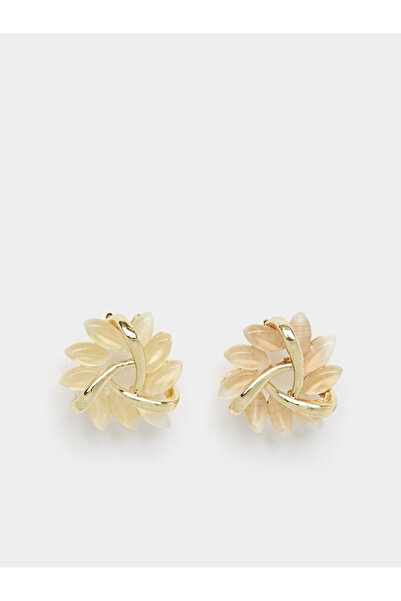 Styli Embellished Floral Earrings