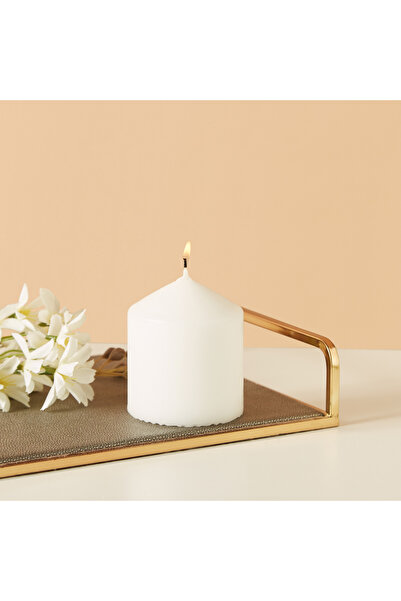 Lifestyle شمعة عمودية غير معطرة من إسينشالز - 8 سم