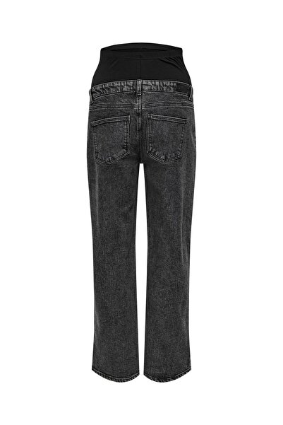 ONLY MATERNITY Jeans mit weitem Bein OLMJUICY Hohe Taille Gerade geschnitten Jeans