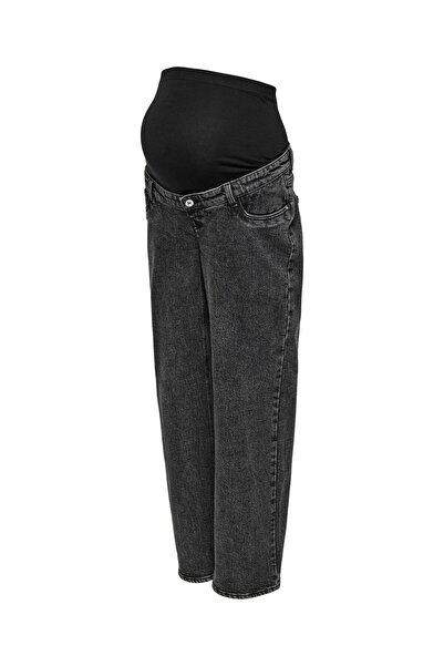 ONLY MATERNITY Jeans mit weitem Bein OLMJUICY Hohe Taille Gerade geschnitten Jeans