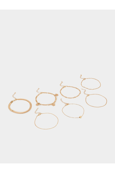 Styli مجموعة من 7 خلخال على شكل فراشة