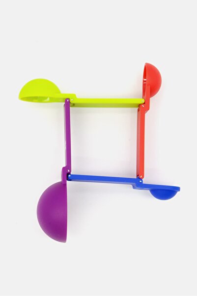 Colour Works 4 In 1 Measuring Spoon, Purple/Blue Combo