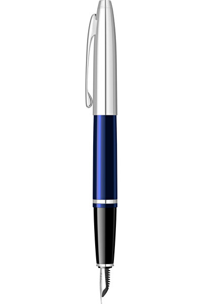 Cross Calais Blue Laquer and Chrome CT Metallic pen, shiny silver/blue