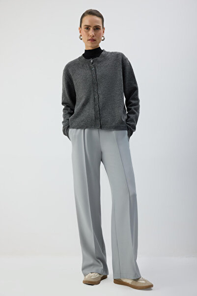 Touché Privé Ribbed Pants with Elastic Waist
