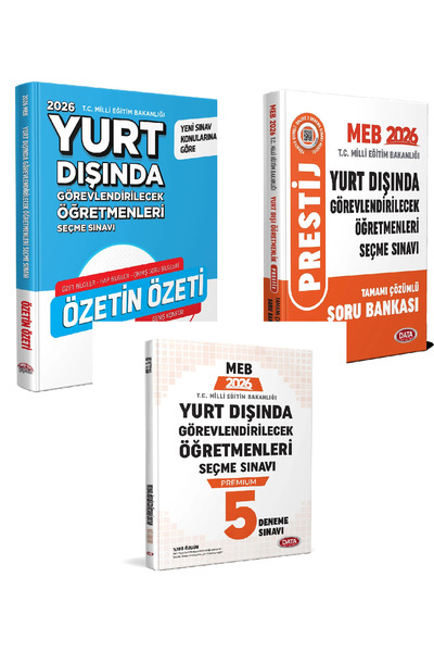 Data Yayınları 2026 Yurt Dışında Görevlendirilecek Öğretmenleri Seçme Sınavı ...