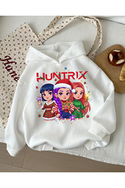 Toum Hanorac gros și dulce cu 3 fire de Crăciun Young KPop Demon Hunters