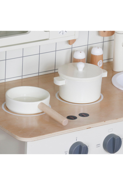 Moni Toys Tinny – wooden play kitchen with cabinets and accessories, 3 years+