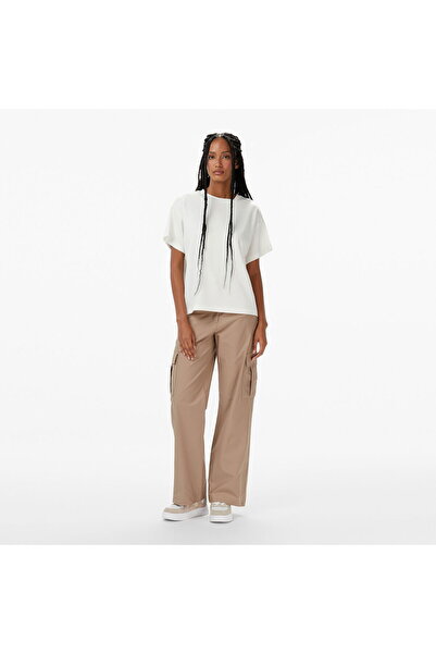 Nautica Kadın Bej Straight Fit Pantolon