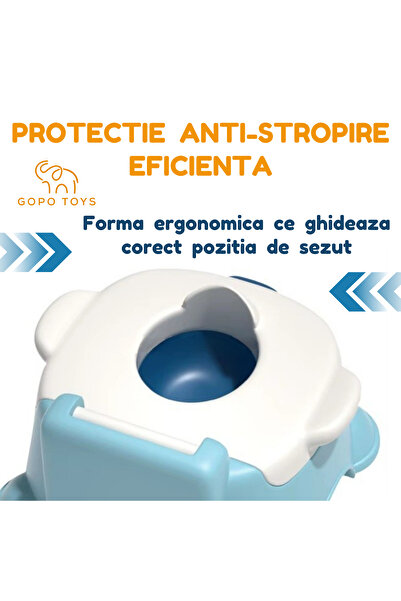 Gopo Toys Musical Potty for Children, Portable Chair, Ergonomic Backrest, Protective Cover and Seat
