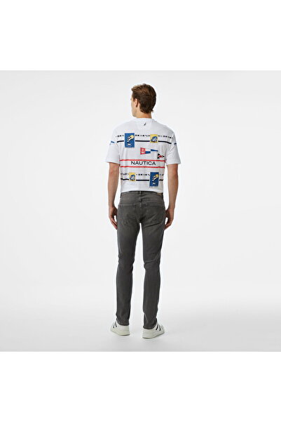 Nautica Men's Gray Slim Fit Trousers