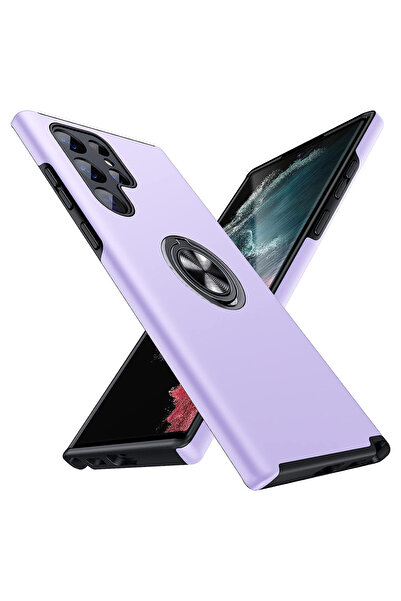 MobileSmart Husă pentru Samsung Galaxy S22 ULTRA, Protecție Militară, Inel 36...