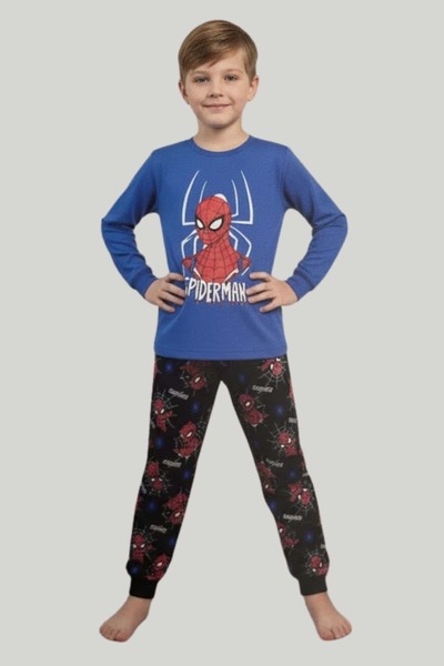 wakawakakidsstore Spider-Man Licensed Boys' Long Sleeve Pajama Set
