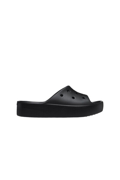 Crocs Women's Classic Platform Slide Sandals - Black, EU 34/35, Comfort & Style