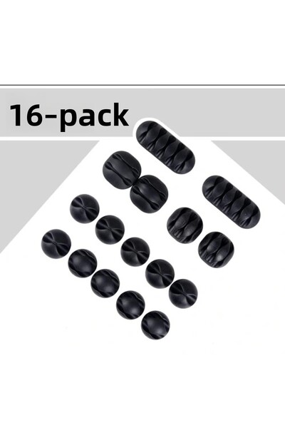 DefneToprak منظم كابلات لاصق من دودز، عبوة من 16 قطعة