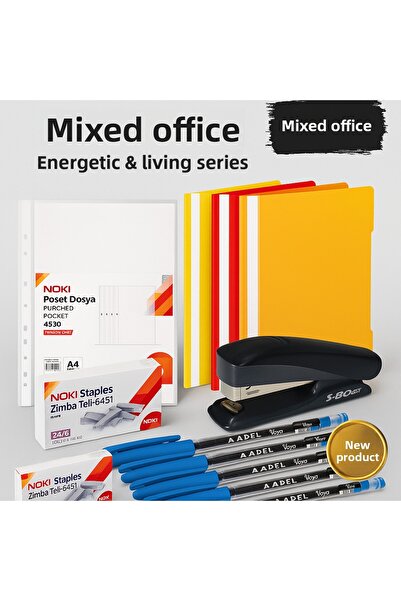 KarmaOfis Energetic and Vibrant Office Set – Available in Orange, Red, and Yellow Colors