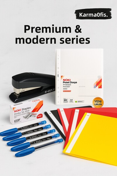 KarmaOfis Premium Modern Office Set – Available in Black, Red, and Yellow