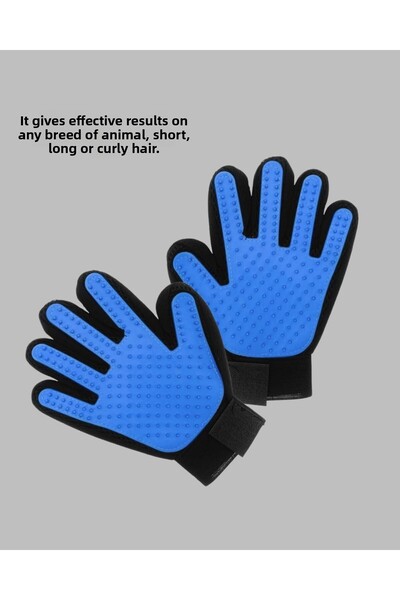 Belle Fusion Bfs Pet Grooming Glove – Silicone Glove with Massage and Hair Collection Features