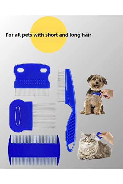 Belle Fusion Multi-Purpose Pet Comb Set Suitable for Bfs Bit, Flea and Hair Removal