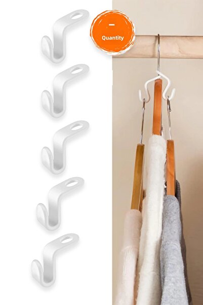 COZY SENSE Cârlig de fixare pentru haine, 5 bucăți, pentru cămăși, pantaloni,...
