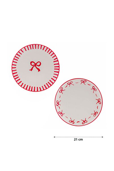 LC Waikiki Stylish Choices from Esvab Clothing | Fiyonk Printed Cake Plate 21 cm Set of 4