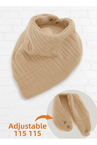 Wenaris 4 Layer 100% Cotton Wrapped Muslin Baby Bib and Neck Collar