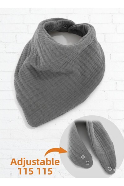 Wenaris 4 Layer 100% Cotton Wrapped Muslin Baby Bib and Neck Collar
