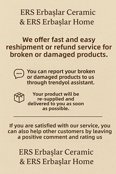 Erbaşlar Luxury Ceramic Sakura Pattern Cake Set Serving Plate for 6 Persons