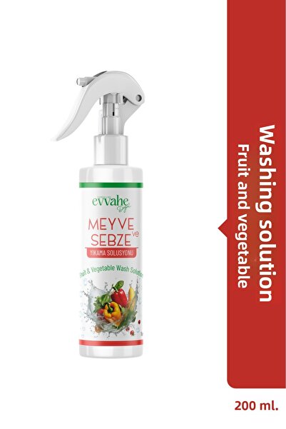 EVVAHE DOĞAL Fruit and Vegetable Washing Solution 200 ml