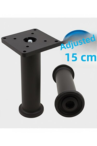 MH MiniHediye Adjustable Support Leg Furniture Sofa Seat Booster Adjustable 15 cm Black Heightening Feet