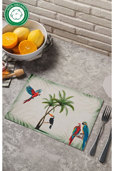 MOSHEYA HOME مفرش طاولة مصنوع من قماش بنما 100% قطن، مقاس 40×60 سم، مفرش طاول...