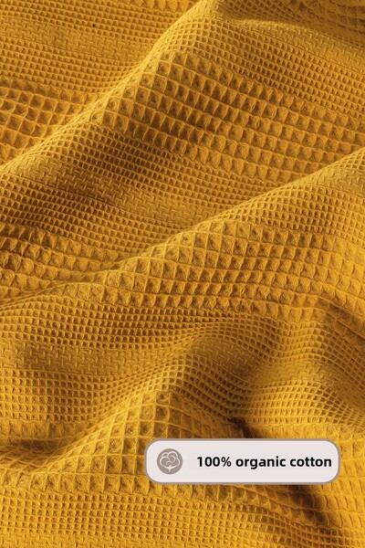 Elart Melany Pike Double Size 100% Cotton (200X220 cm) Yellow