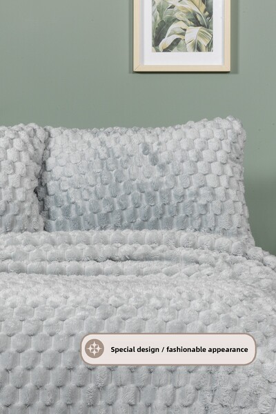 Elart Polen Blanket Set Single Wellsoft 2 Pieces (180X240 cm) Gray