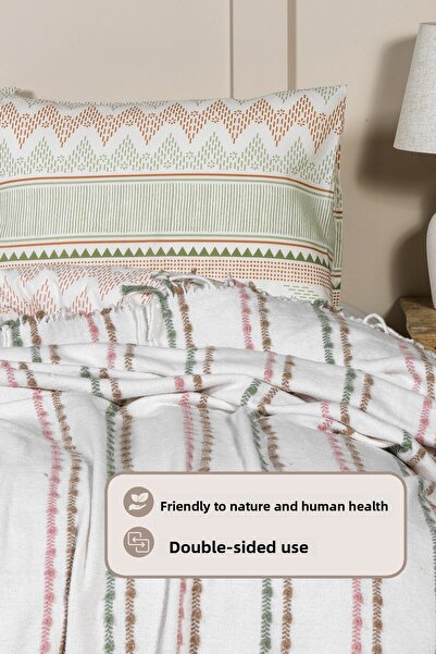 Elart Arden Blanket Single Size Cotton (160X220 cm) Beige