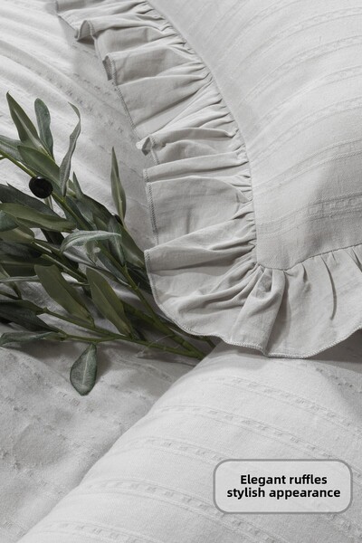 Elart Romantic Bedding Set Double Elastic Sheet (200X220 cm) Gray