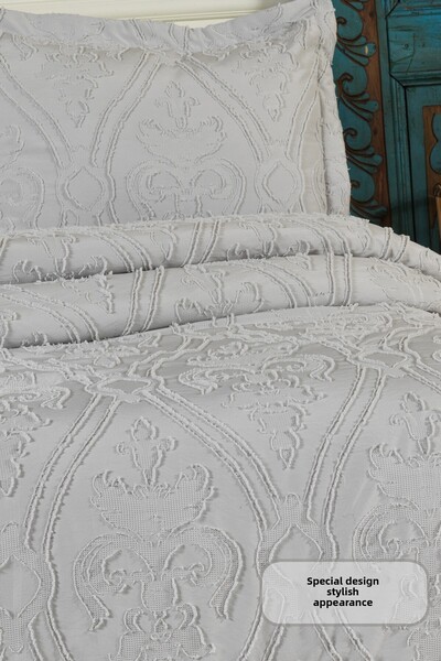 Elart Loren Bedspread Set (220X240 cm) Gray