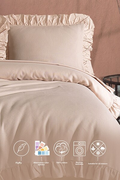 Elart Lily Bedding Set (220X230 cm) Beige