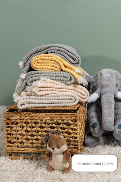 Elart Rubby Muslin Blanket Baby (100X120 cm) Anthracite