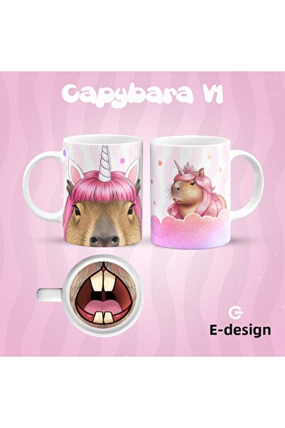 EDESİNG Capybara Ceramic Mug Cup