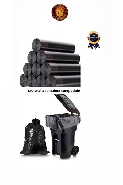 figanlar ambalaj 120 lt-240 LT sac pentru gunoi X10 role 100 bucăți 800 gr gr...